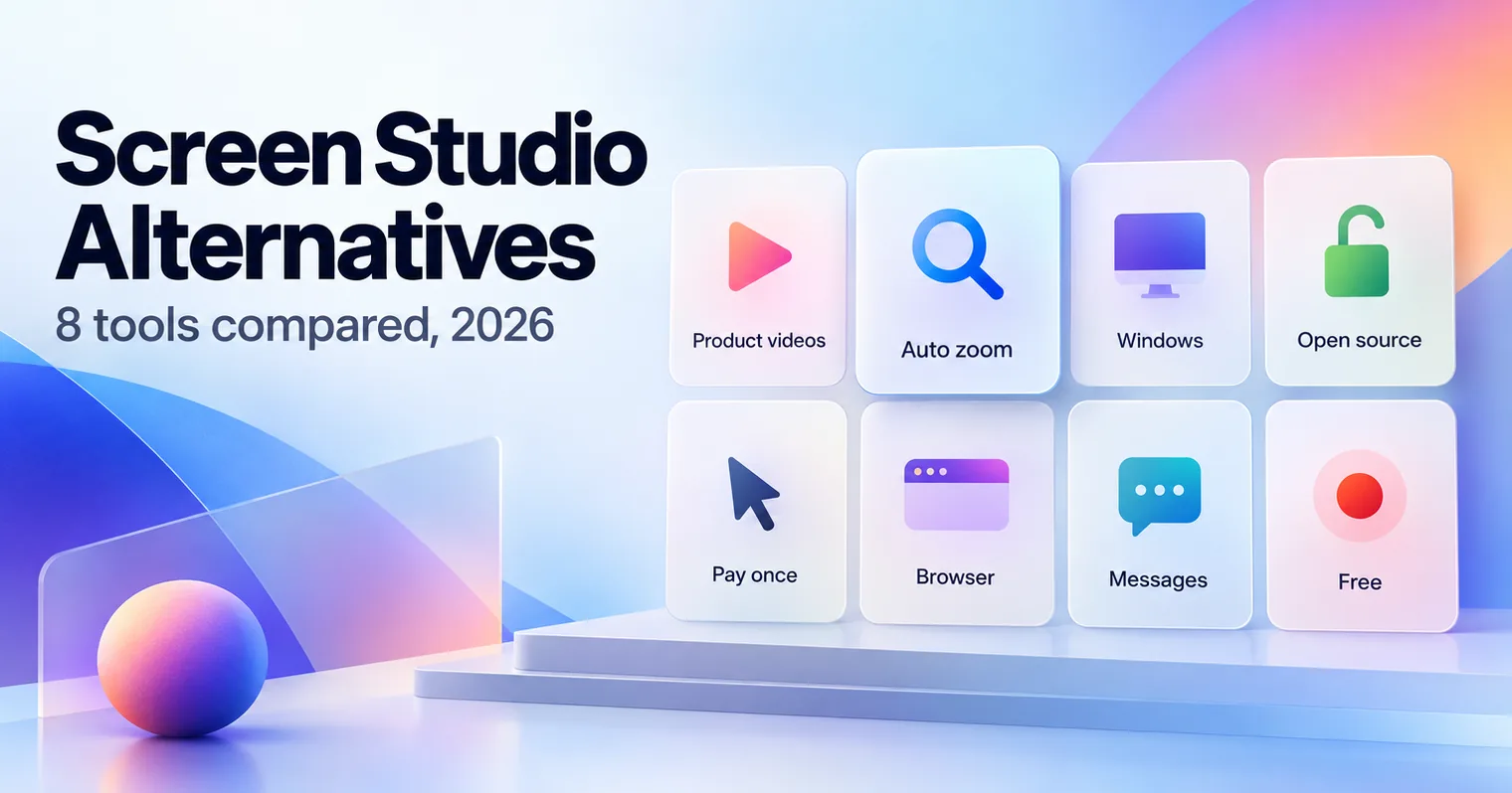 Screen Studio Alternatives: 8 Tools Compared and Fact Checked