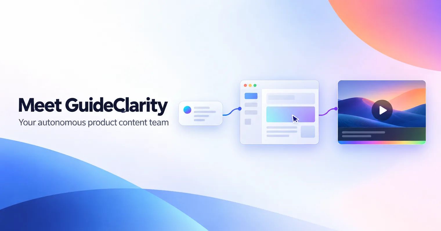 AI Video Agent for SaaS Product Videos: Meet GuideClarity